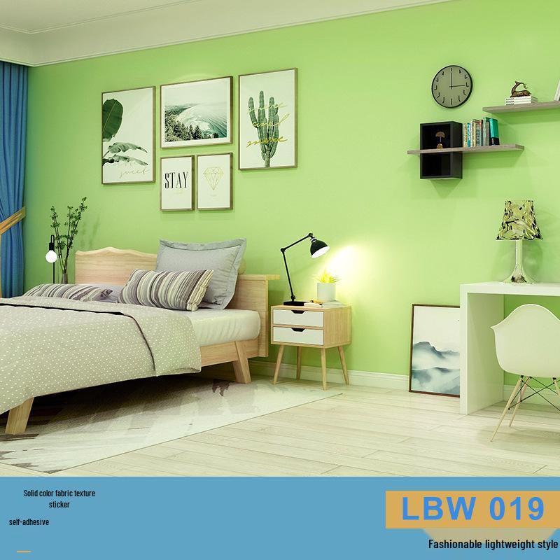 Solid Color Matte Wallpaper – Self-Adhesive, Waterproof, Washable, Thickened for Furniture Renovation