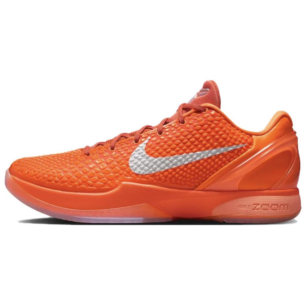 Nike Zoom Kobe 6 Protro Total Orange Unisex Sneakers Metallic-Silver Cosmic-Clay IH1871-800