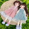 Casual Lace Dresses Clothes Fashion Doll Princess Dresses Doll Long Sleeve for 1/6 BJD 30cm Dolls