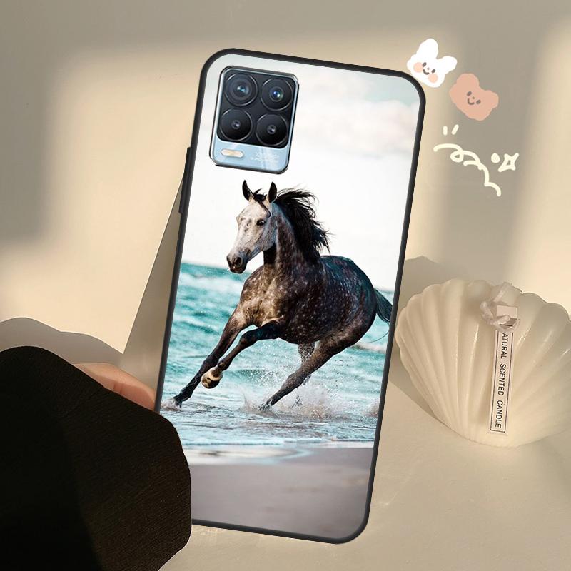 Чехол Horses Running For OnePlus 10 Pro 9 Pro 8T Nord2 9R для Realme GT 2 Pro 7 8 GT Neo2 9i 8i C21 Coque