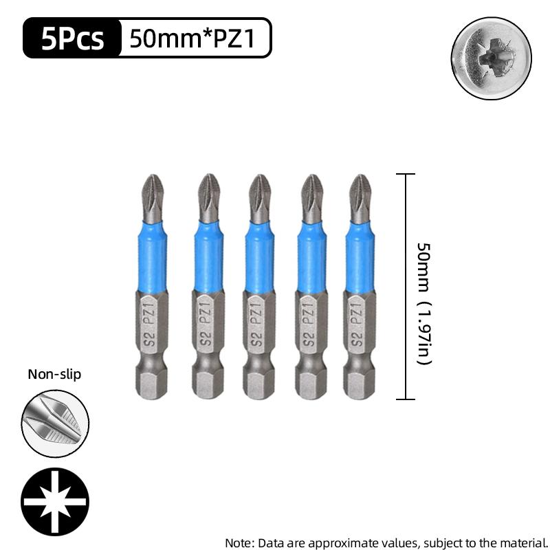 Нескользящие отвертки с крестовой головкой, крестообразная дрель, магнитная отвертка 1/4 дюйма, ручные инструменты PH1/PH2/PH3/PZ1/PZ2/PZ3