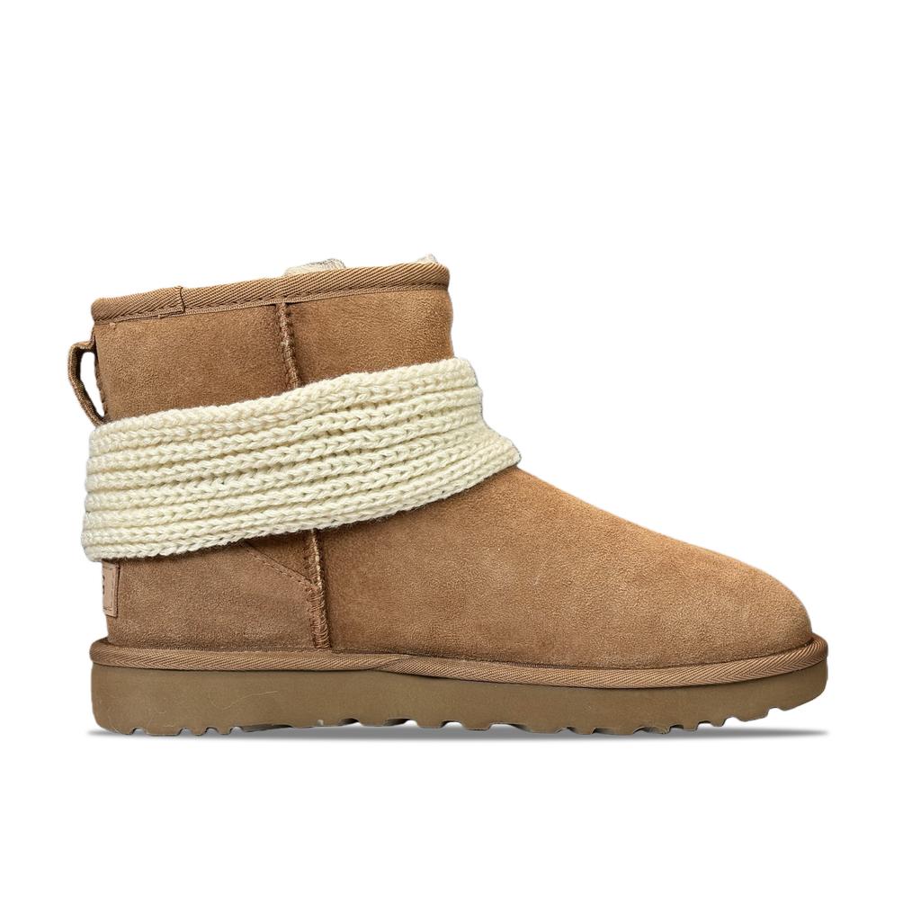 UGG CLASSIC MINI YDCC Зимний момент спячки Короткие снежные ботинки Женские Каштановый 1016222-CHE(Команда501-)
