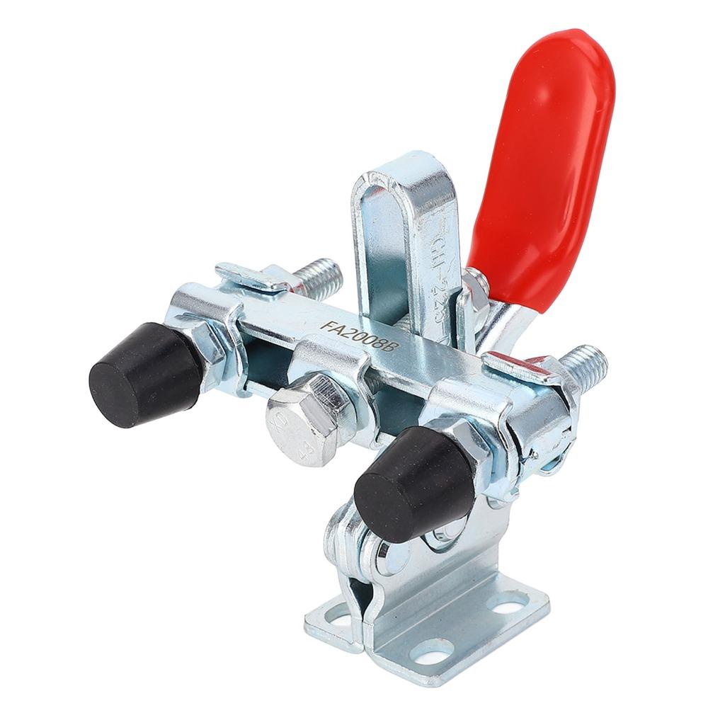 Dual Heads Hold Down Clamp Iron galvanized Quick Release Clamp Horizontal Clamp For Woodworking