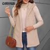 Plus Size Women's New Double Sided Plush Sleeveless Hooded Vest