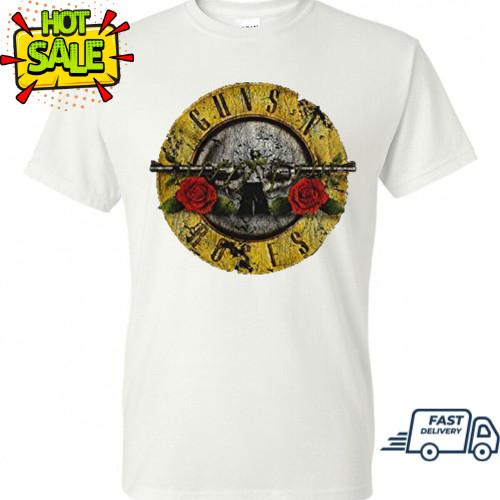 Guns N' Roses T-Shirt Rock Band Official Logo Cool Tee closeout deal New