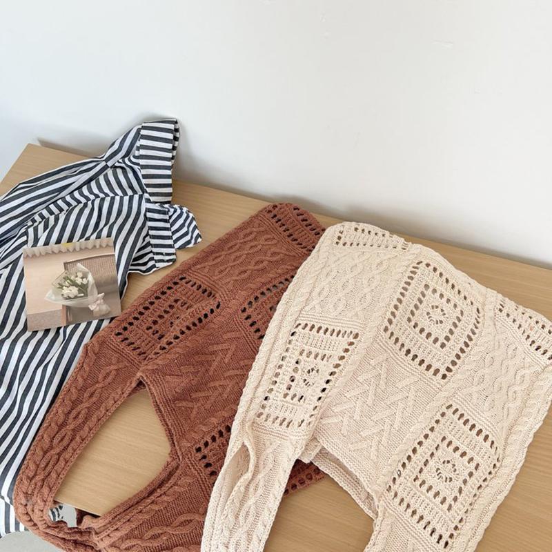 Yogodlns Женская тканая сумка-тоут в стиле бохо, летняя пляжная сумка, тканые сумки ручной работы на плечо, ручная вязаная сумка, сумка для покупок