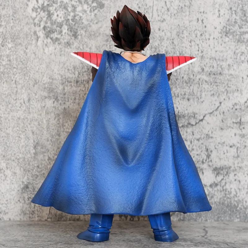 29,5 см Фигурка Аниме Dragon Ball Король Веджета Веджета Плащ Подставка Фигурки Действия Модель Игрушки Кукла Коллекция Декор Комнаты Подарки