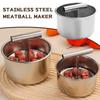 Steel Meatball Maker, 6/12 Balls Manual Meat Tool, Baller Extruded Making Kitchen Too F3V8