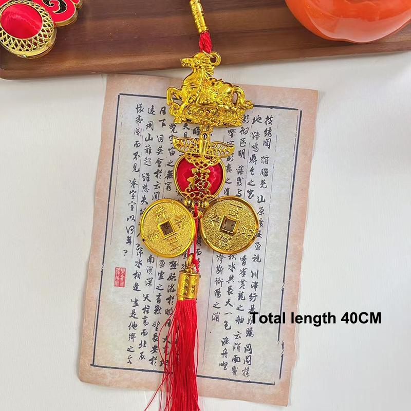 2026 Year Of The Horse Wall Hanging Ornament Chinese New Year Lucky Decoration Accessories Housewarming Small Pendant Gifts