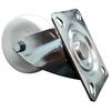Swivel wheel, trolley set, 100mm, 150kg, JPPP 1001, WHITE, polypropylene