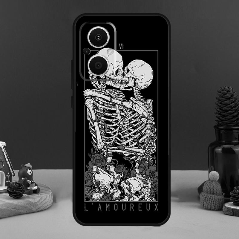 Death Tarot Case For OPPO Reno 8T 4Z 5Z 10 Pro 11 F 4 5 6 7 8 Lite OPPO Find X5 X6 Pro X2 X3 Lite Cover