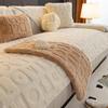 Jacquard Cotton Velvet New Modern Simple Sofa Cushion Non-Slip Cushion Winter Plush Cushion Full Cover Cloth Cover Towel