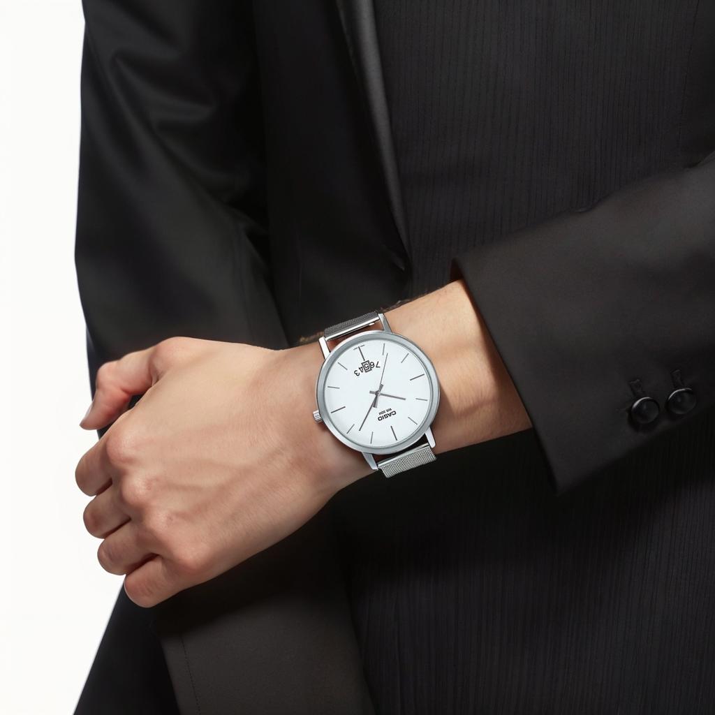 Casio Мужские часы стандартной серии Белые MTP-B100M-7EVDF