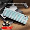 Проводной механический набор клавиатуры и мыши Langtu LT84 для офиса и игр с красными и синими переключателями
