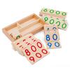 Montessori Wooden Numbers 1-9999 Learning Card Children Math Learning Teaching Aids Early Education Toys For Kids