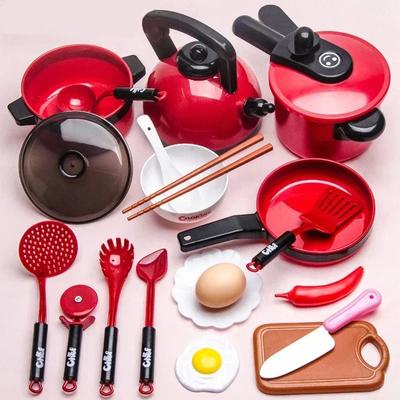 Детские кухонные игрушки Набор кухонной посуды для симуляции, фрукты для нарезки, кухонные аксессуары, игрушки для готовки для детей, девочек, подарки