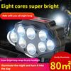 Eight-core Bright Charging Strong Light Super Bright Night Riding Waterproof Mountain Bike Light
