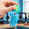 Пластиковая фигурка без заусенцев, 3D-печатные фигурки животных, Сочлененная гибкая модель кальмара, Сенсорная подвижная коллекционная игрушка, Морская для снятия стресса