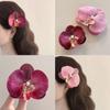 Side Clip Orchid Butterfly Hair Clip Phalaenopsis Pearl Hair Clip Hair Accessories Flower Hairpin
