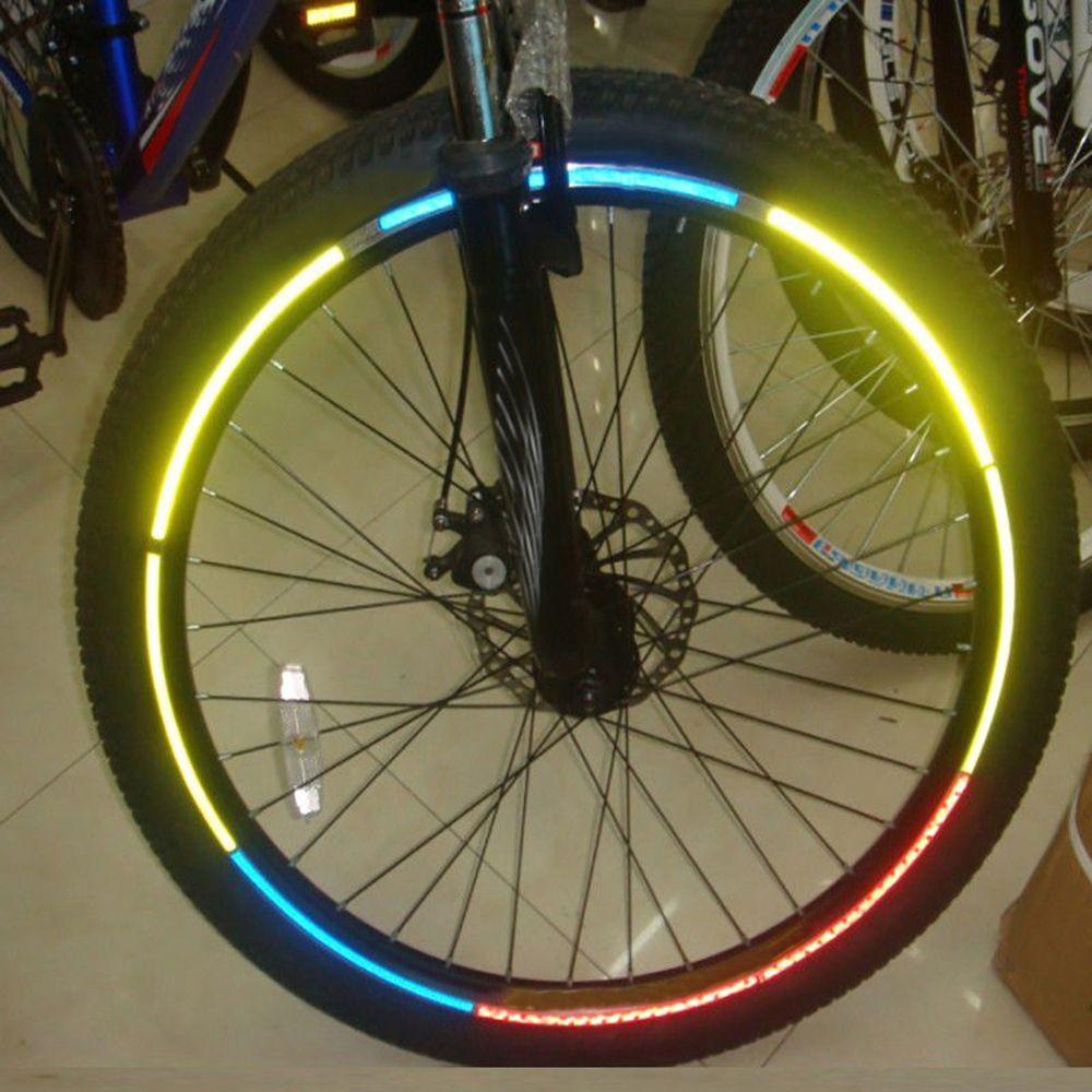 Effect Bicycle   Motorcycle Reflective Decals Car Stickers  Bike Rim Decoration Tire Applique