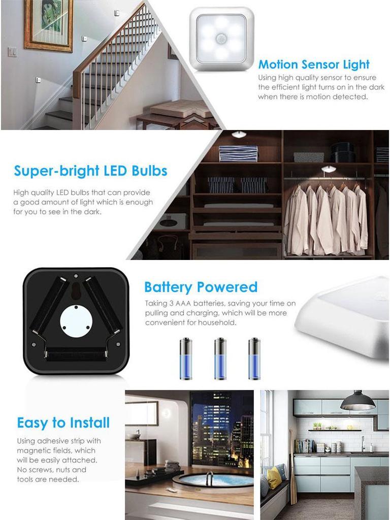 Умный индукционный датчик движения со светом, запатентованный в Китае и США