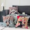Anime E-Enoshima-Junko Throw Pillow Cover 45x45cm Soft Cozy Decorative Pillowcase Covers With Zipper For Couch Sofa Bedroom