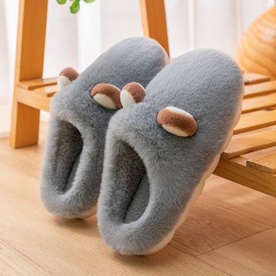 Хлопковые тапочки мужские осень и зима новые домашние комнатные теплые толстая подошва бархатные парные шерстяные тапочки мужские