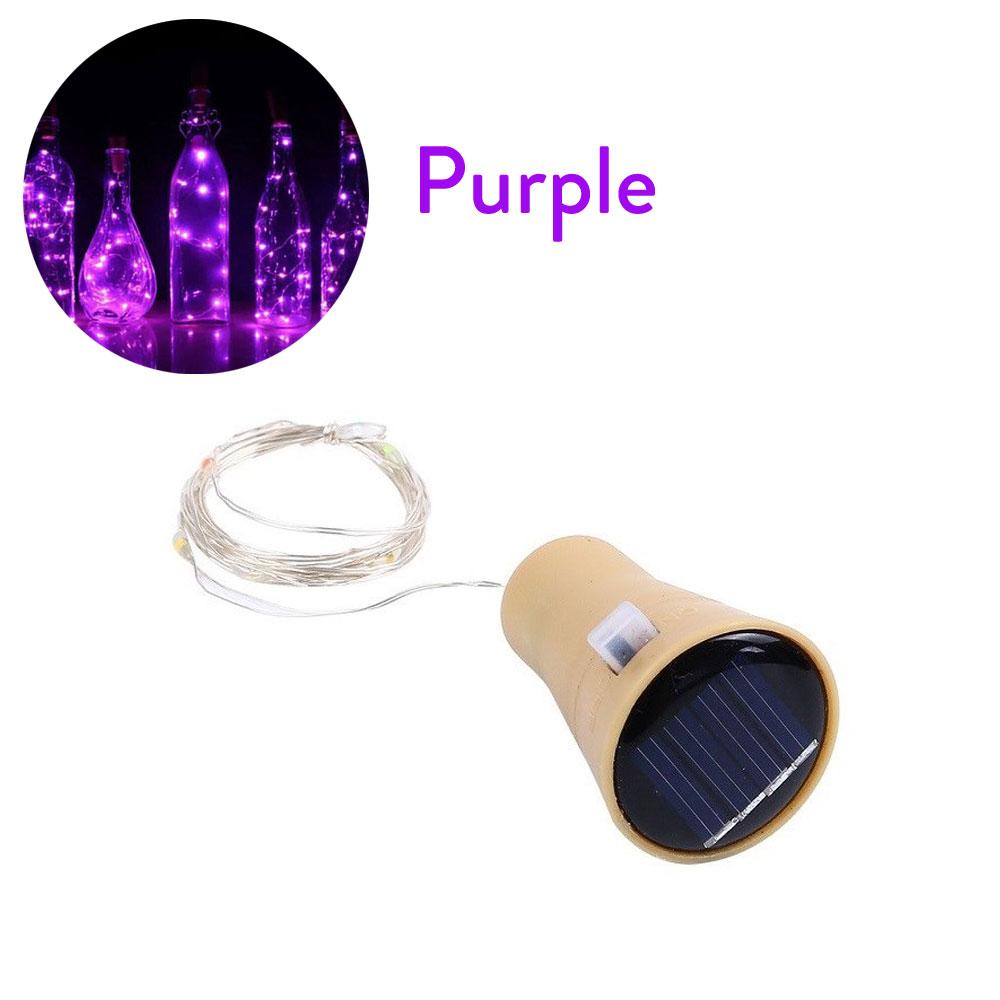 Солнечные 10LED 15LED 20LED лампы для бутылок вина пробковая форма гирлянда рождественская гирлянда медная проволока украшение для дома лампа