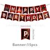 Stranger Things Birthday Party Tableware Set 1st Birthday Banner Decorations Disposable Plates Cups Napkins Kids Party Supplies Red