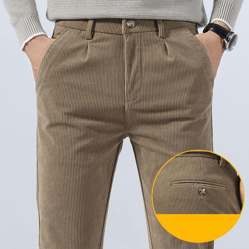 New Suit Pants Men's Brushed Trendy All-Matching Pants Men's Slim Straight Business Casual Men's Trousers