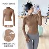 Quick-drying yoga clothes jacket women's tight and thin waist sports running training top professional Pilates fitness clothes
