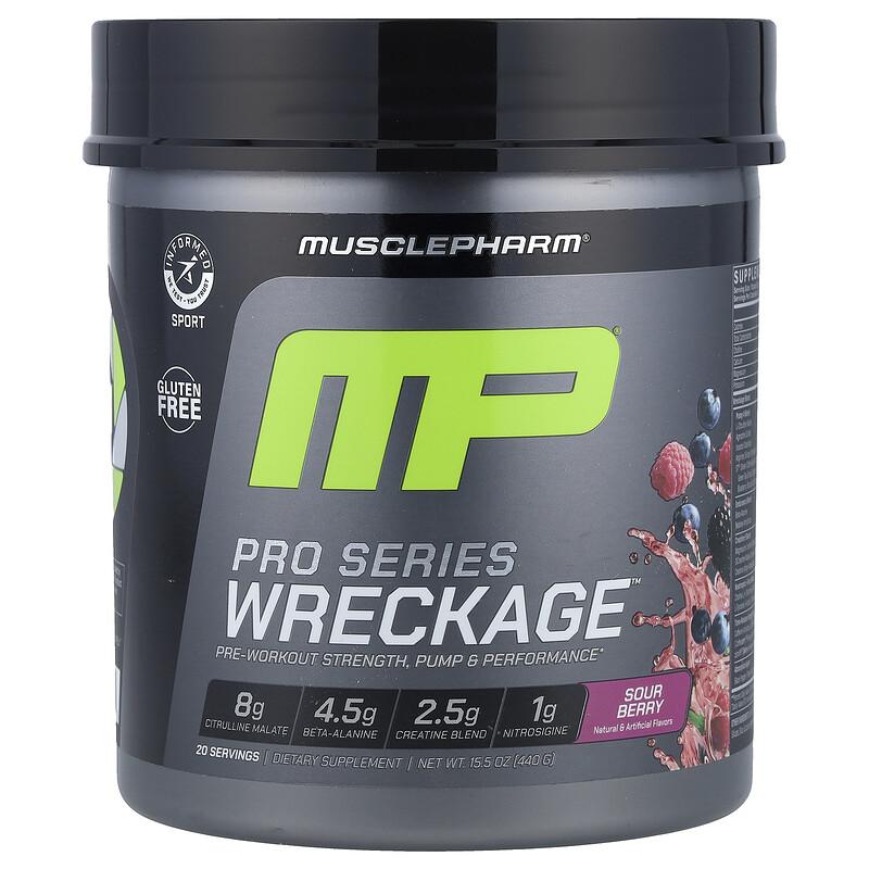 Pro Series Wreckage™, Pre-Workout, Sour Berry, 15.5 oz (440 g)