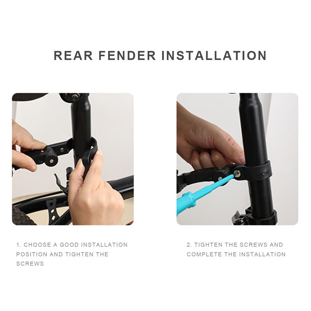 Велосипедное крыло, расширенное, удлиненное, защита от брызг, регулируемая защита колеса с задним фонарем, MTB, велосипедное крыло, аксессуары для велосипеда