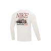 Nike Футболка с длинным рукавом с принтом алфавита, дышащая, мужская, белая FD1340-110