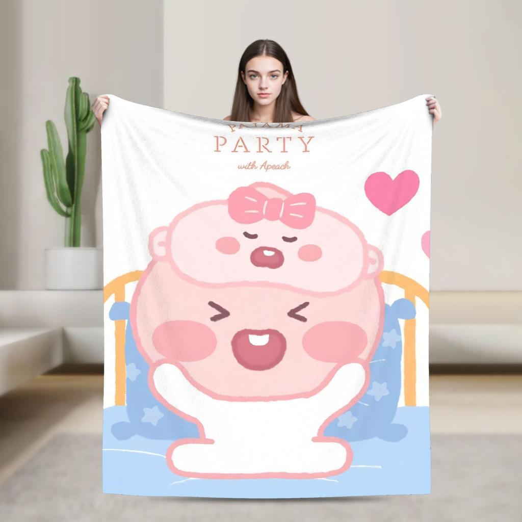 K-Kakaos F-Friends Ryan Blanket  Super Soft Fashion Plush Bedding Throws For Outdoor Travel Office Flannel Bedspread Bed Cover
