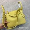 Сумка ретро мягкая коровья кожа личи узор портативная на плечо через плечо макарон