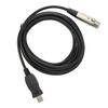 Microphone Converter Cable USB To XLR Adapter Wire with Sound Card for Musical Instrument Recording Karaoke