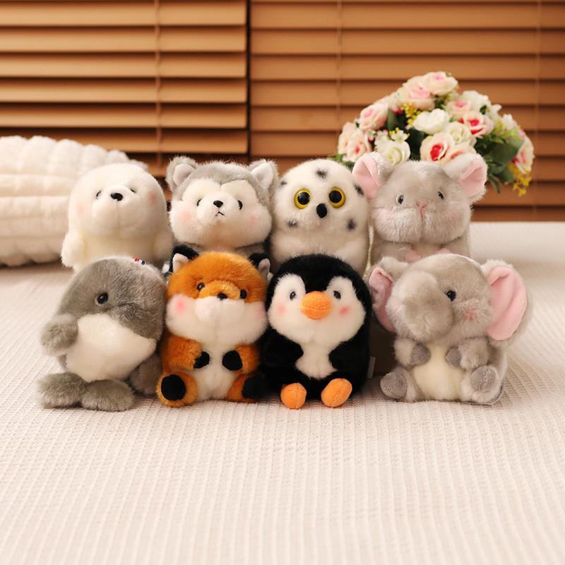 Cute And Fluffy Plush Animal Character Keychain Ideal For Bag Charm And Gift