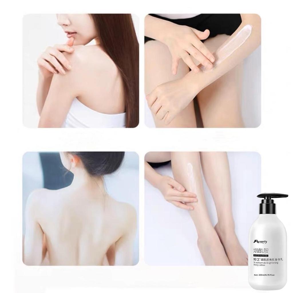 Korean Body Lotion for Dry, Damage Skin - Daily Moisturizing Lotion for All Skin Types | With Niacinamide, 6.76 Fl oz