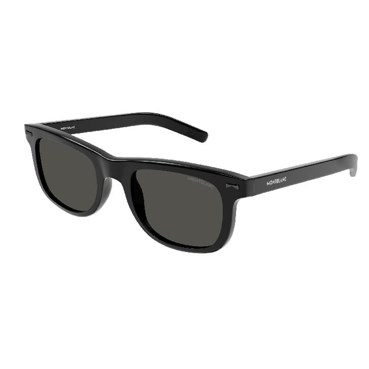 Montblanc Printed Acetate Rectangular Sunglasses Men sunglasses Black MB0260S00653