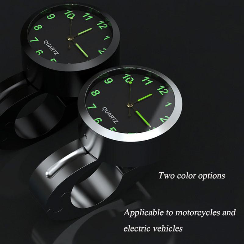 7/8" Universal Motorcycle Handlebar Watch Bike Hand Grip Bar Mount Dial Clock Waterproof For Scooter Bicycle Motor ATV