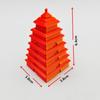 3D Foldable Rotating Pagoda: Children's Decompression Toy & Cultural Architecture Model