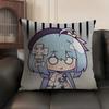 Anime Game Honkai Impact Cushion Cover Natural Linen Organic Fabric DoubleSided Printing Sofa Home Decor Gift Pillow Case