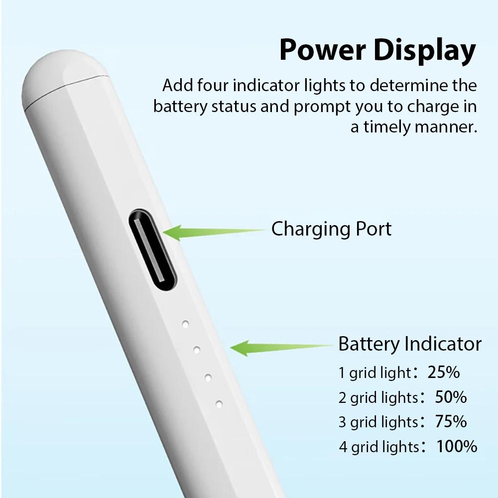Для стилуса Apple Pencil для iPad A16 Air 11 5 4 Pro 11-го 13 12.9 M4 M3 M2 Стилусы 10 9 10-го 9-го Поколения Mini 7 6 Сенсорный стилус