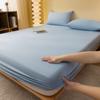 1 Piece Of Solid Matte Bedsheet, Sky Blue Bedspread For Bedroom, Bedding (Excluding Pillowcases)