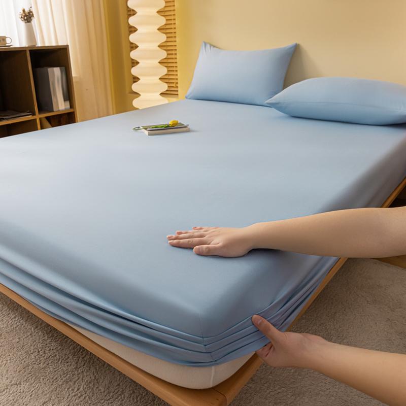 1 Piece Of Solid Matte Bedsheet, Sky Blue Bedspread For Bedroom, Bedding (Excluding Pillowcases)
