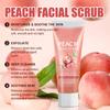 Peach Facial Scrub, Deep Cleansing, Soothing, Exfoliating
