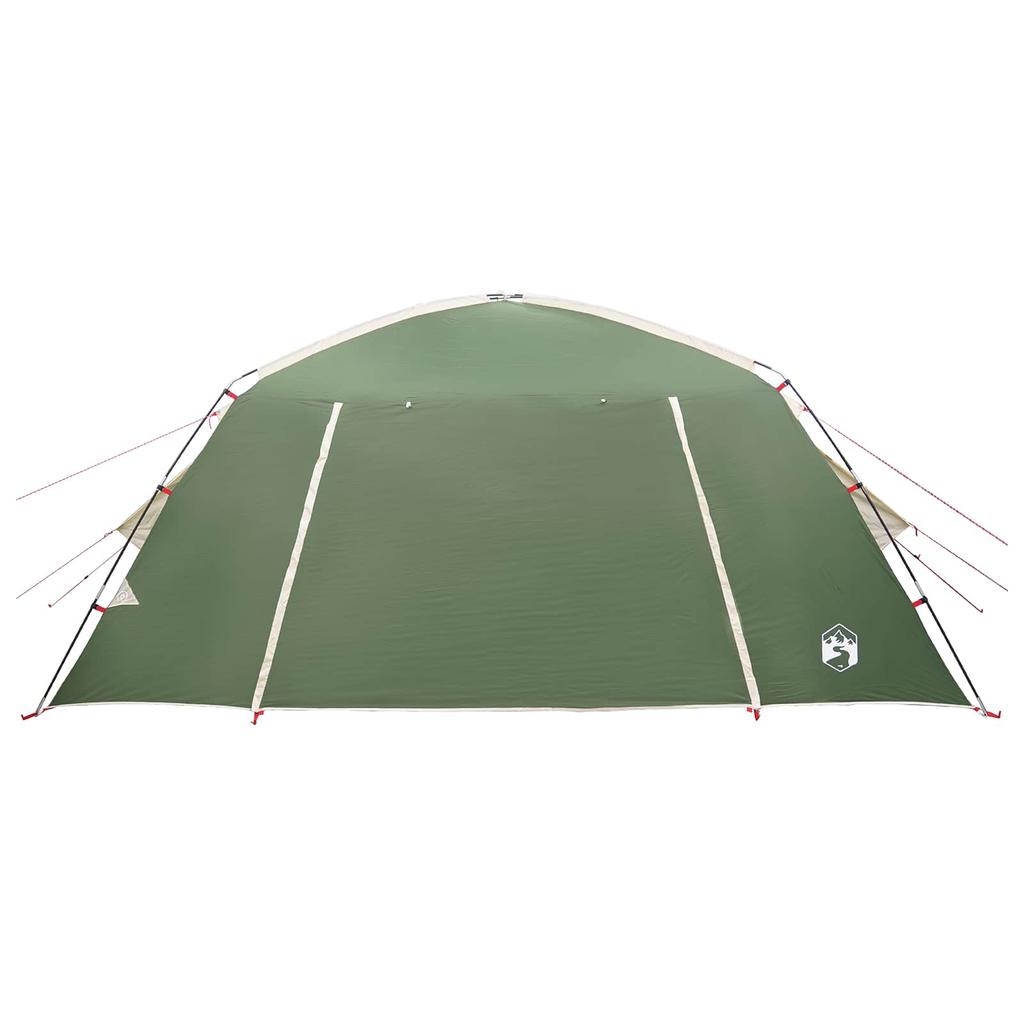 Cabin Tent with Roof Green 400 x 210 x 180 cm Polyester