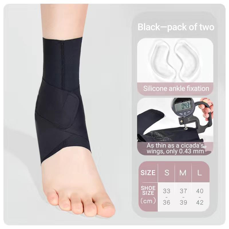 1 шт., ультратонкий высокоэластичный спортивный бандаж на щиколотку для женщин, для занятий спортом на открытом воздухе, для фитнеса и бега, регулируемые нарукавники для лодыжки