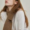 Ssecondo Wool Simple Short Muffler, Giulia_6 Colors